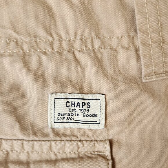 Chaps 40 Khaki Mens Shorts - Picture 8 of 12